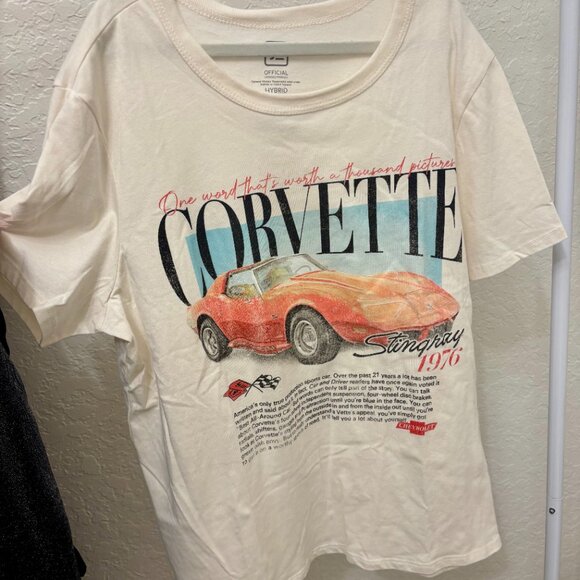Tops - Women's General Motors Corvette Bio Short Sleeve Graphic T-Shirt-New!